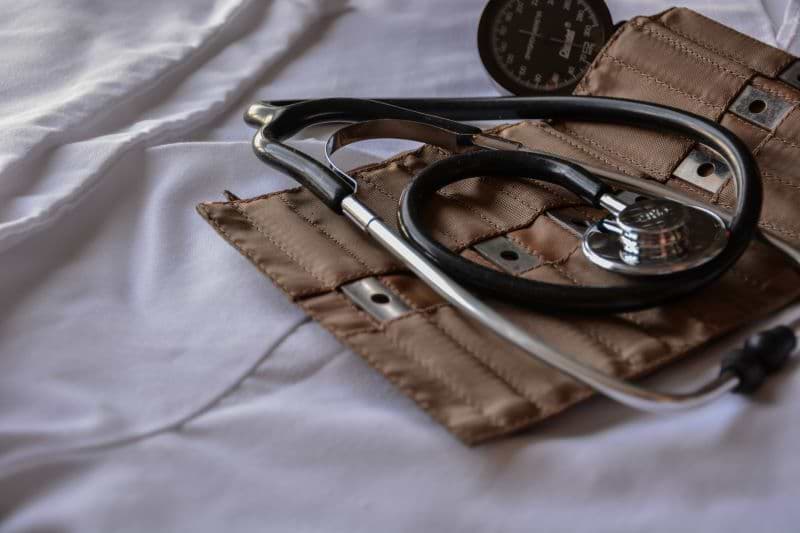 brown stethoscope